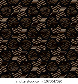 black and brown geometric pattern abstract vector background. Modern stylish texture.