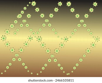 Black, brown and golden color combination gradient background pattern with individually lit shapes design.