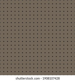 Schwarz-braunes Polka Dot nahtloses Muster. Für Tischdecken, Kleidung, Hemden, Kleider, Papier, Bettwäsche, Decken, Bettdecken und andere Textilerzeugnisse. Vektorhintergrund.