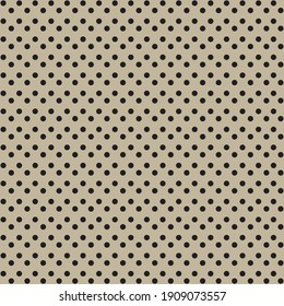 Black and brown Polka Dot seamless pattern. Vector background.