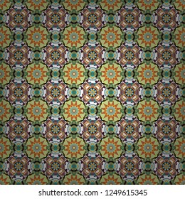 Black, brown and red background. Colorful rectangles seamless pattern.