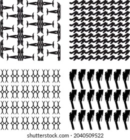 Black Brush Abstract background texture pattern design vector illustration.
