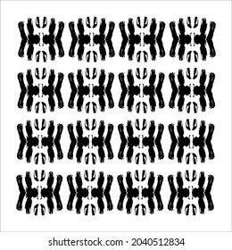 Black Brush Abstract background texture pattern design vector illustration.