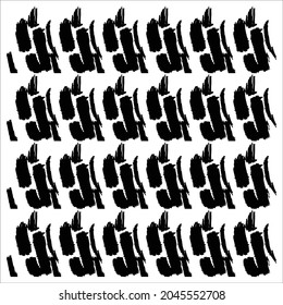 Black Brush Abstract background texture pattern design vector illustration.