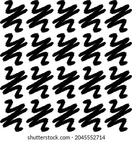 Black Brush Abstrakter Hintergrund Textur Muster Design Vektorgrafik.