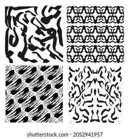 Pincel negro Resumen textura de fondo diseño ilustración vectorial de diseño.