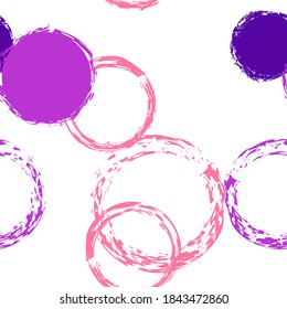 Círculo de pincel negro. Patrón de infiltración de vectores. Diseño colorido. Fondo De Resumen Blanco Con Color De Agua Cae Formas Caóticas. Embalaje Pastel Verano. Rodamientos De Cepillo De Charla, Confetti.
