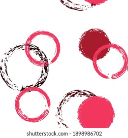 Círculo de pincel negro. Patrón de infiltración de vectores. Ilustración Vivid. Fondo De Resumen Blanco Con Color De Agua Cae Formas Caóticas. Superficie artística moderna. Rodamientos De Cepillo De Charla, Confetti.
