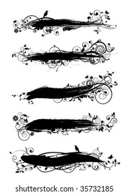 Black brush design