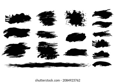 Conjunto de materiales para escritura a mano de pincel negro