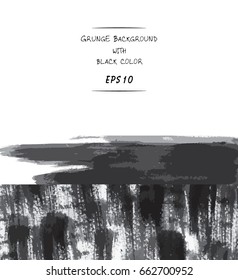 Black brush on white background.
Grunge Stripe.
black and white fashion backdrop.
Hipster frame with color.
watercolor texture background with dry brush stains for packaging / product design.