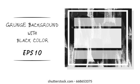 Black brush on white background.
Grunge Stripe.
black and white fashion backdrop.
Hipster frame with color.
watercolor texture background with dry brush stains for packaging / product design.