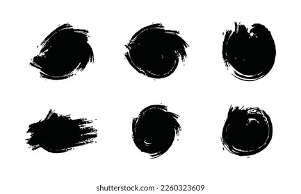 black brush paint, round brush set