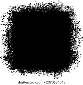 
Black brush paint splash image