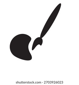 Diseño de pliegues de pincel negro en ilustrador