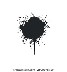 Black Brush splash Banner Background