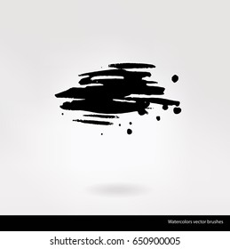 Black brush, spray.