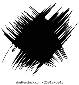 Black brush stroke background design