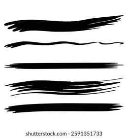 Black brush stroke background design