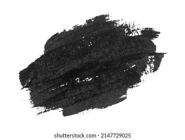 Black Brush Stroke isolated on white. Vector Illustration