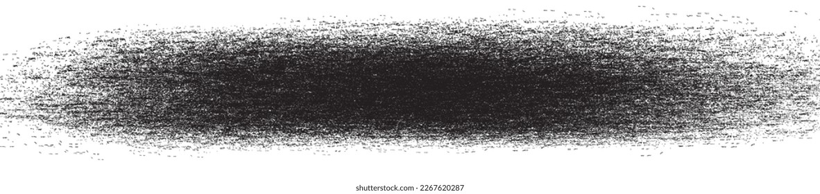 Golpe de pincel negro aislado en el fondo. Vector de trazo de pincel para pintura de tinta negra, elemento de diseño de grunge, banner de suciedad, diseño de acuarela, textura sucia. Icono de pincel de moda, ilustración vectorial