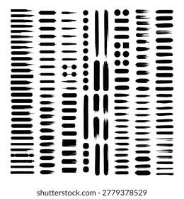 Black brush stroke line sand dots illustration on white background icon
