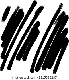 pincel negro sobre fondo blanco para diseño de papel pintado y decoración