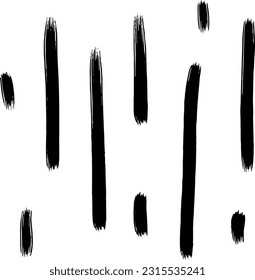 black brush stroke on white background for wallpaper design and decoration design