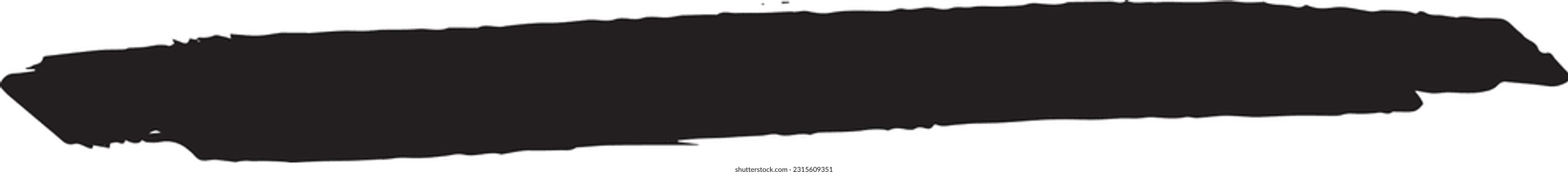 black brush stroke on white background for wallpaper design and decoration design