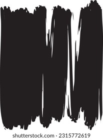 black brush stroke on white background for wallpaper design and decoration design
