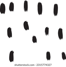 black brush stroke on white background for wallpaper design and decoration design