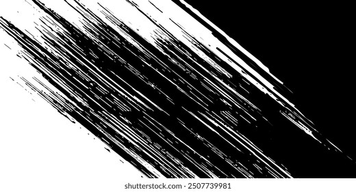 Black brush stroke. Paint brush stroke vector for ink paint, grunge design element, dirt banner,