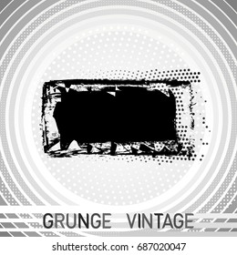Black brush stroke and texture. Grunge vector abstract hand - painted element. Underline and border design.