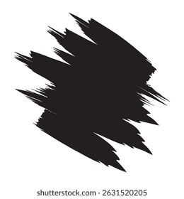 efeito Vetor de traçado de pincel preto