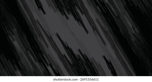 Black brush stroke vector. Grunge design element. Dirty texture banner. Painted rectangles and long strokes.