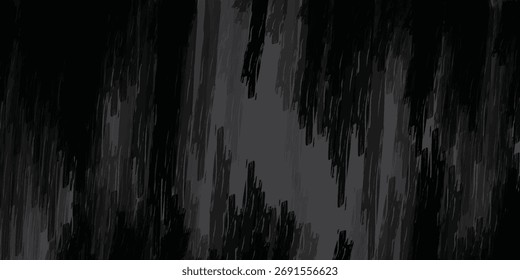 Vector de pincelada negro. Elemento de diseño Grunge. Anuncio de textura sucia. Rectángulos pintados y trazos largos.