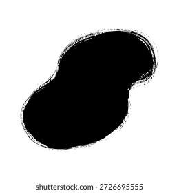 Schwarze Pinselstriche und -flecken zum Erstellen einer Textur für Hintergrunddesigns