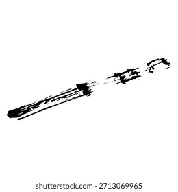black brush strokes and blobs for creative projects