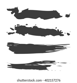 Black brush strokes collection