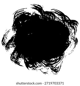 Pinceladas negras para crear blobs abstractos adecuados para diseños