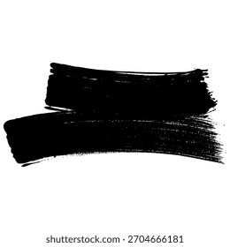 black brush strokes create a grunge texture ideal for designs
