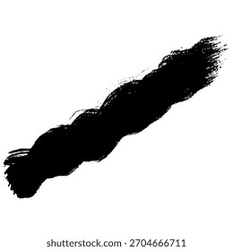black brush strokes create a grunge effect suitable for design projects