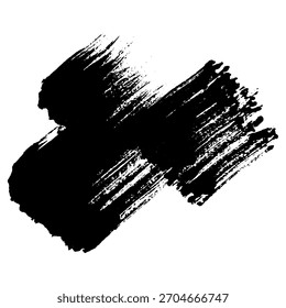 Pinceladas negras crean una textura de fondo negro ideal para temas grunge