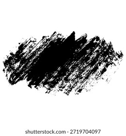 Las pinceladas negras creadas a mano se pueden utilizar en diseños de fondo