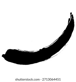 Traçados de pincel preto criados com tinta para um estilo de plano de fundo grunge