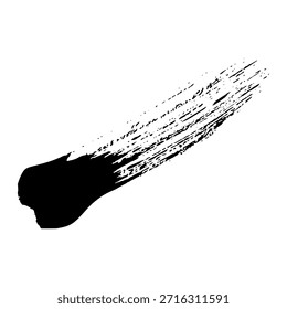 Las pinceladas negras creadas con tinta pueden servir como fondos de texto para diseños