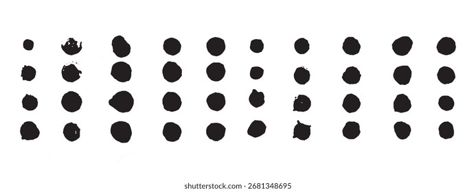 Pinceladas negras para proyectos de diseño creativo, utiliza estas texturas variadas para agregar interés visual a cualquier composición. Ilustración vectorial.