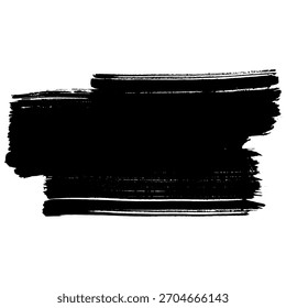 Pinceladas negras ideales para fondos y acentos creativos de grunge