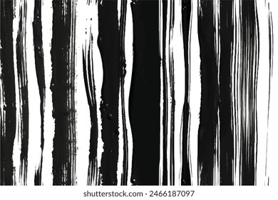 Black Brush strokes isolated on white background. Brush strokes grunge background. Vector brush stroke texture. Black ink, paint splatter.