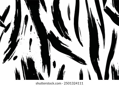 Black brush strokes isolated on white Background. Brush strokes background. Grunge Brush strokes.